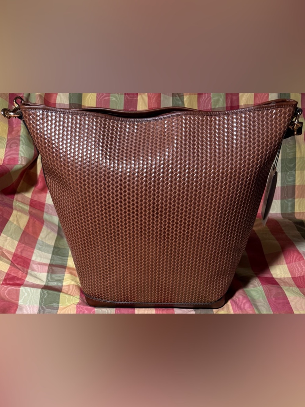 Dooney & Bourke Camden Woven Embossed Large Hobo Bag NWT - Picture 2 of 10